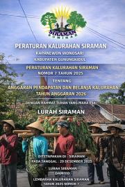 Perkal Siraman tentang APBKal TA 2026